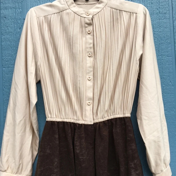 Vintage Button Down Long Sleeve Pleated Midi Skirt Women’s Plus Size 14 - Picture 2 of 11
